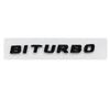 Neuer Auto-Karosserieaufkleber Heckstoßstangen-Emblem für Benz BITURBO Emblem W124 W205 C180 E320 S320 CLA CLK CLS GLA GLC SLS