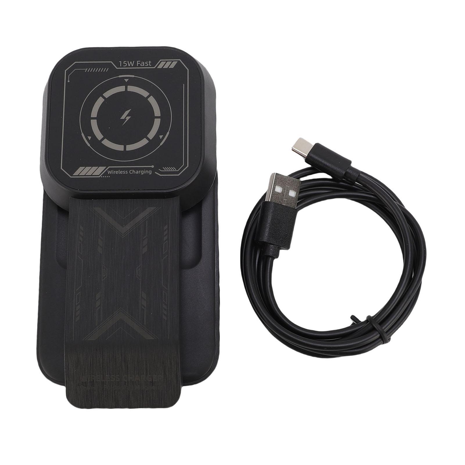 

Беспроводная зарядная станция 15 Вт 3 в 1 Магнитная подставка-док для беспроводной зарядки телефона для нескольких устройств