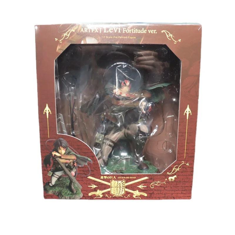 

18cm Attack on Titan Action Figure Rival Ackerman Figure Package Ver. Levi PVC Action Figure Rivaille Collection Model Toys Gift no box