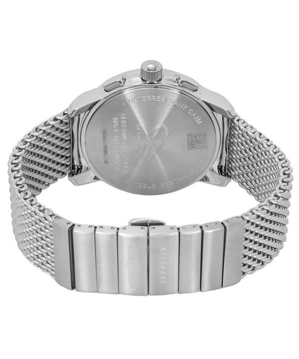 ZEPPELIN Pánske hodinky LZ126 Los Angeles Chronograph z nehrdzavejúcej ocele s modrým ciferníkom Quartz 7614M3