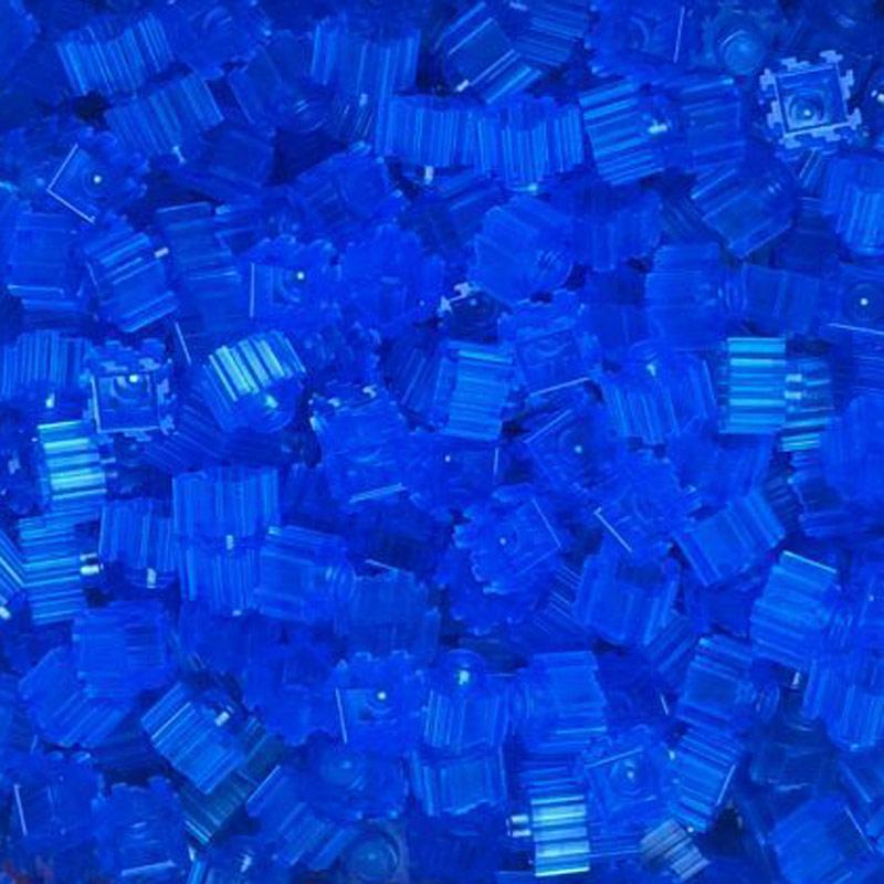 250 peças 8*8mm Cor Transparente Pixel Art Quebra-cabeça Micro Blocos de Construção DIY 3D Tijolo Pequeno Para Brinquedo Infantil Educacional Crianças