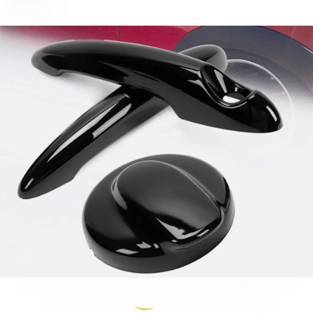 

Door Handle And Fuel Tank Cap Cover For MINI Cooper S R50 R53 R55 Car Door Handle Replacement Auto Accessories Exterior Parts Gloss Black Set