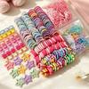 875Pcs Colorful Kids Hair Accessories Set Sweet Hair Clips Elastics Ponytail Holders  For Girls