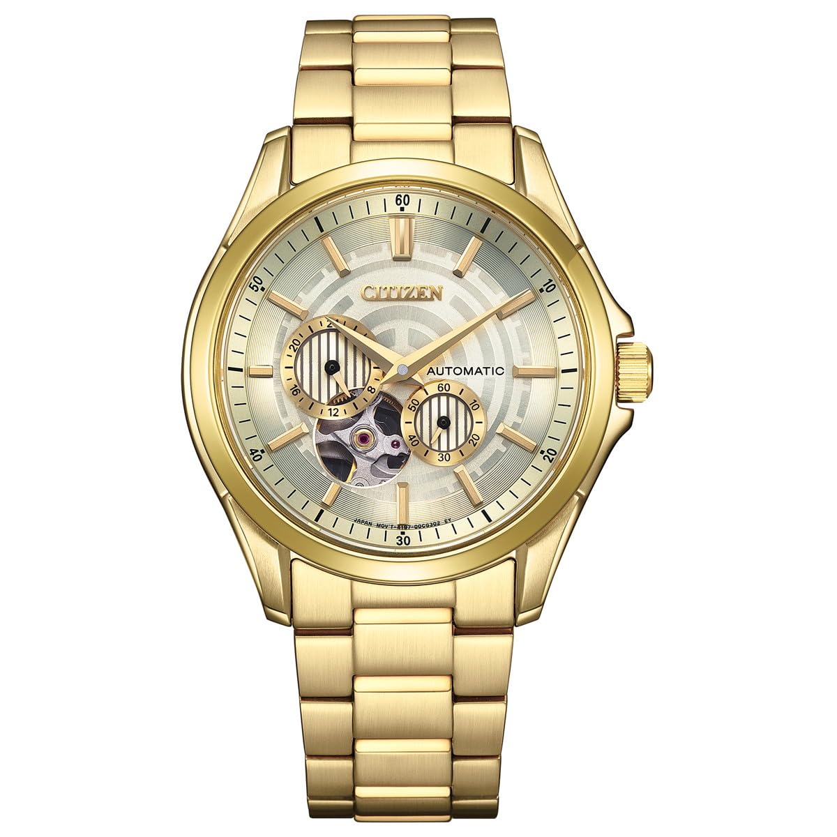 

Citizen Mechanical Open Heart Watch Limited Edition Motif Gold STAR WARS C-3PO NP1013-53P Men s