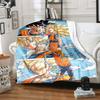 1 Stück Son Goku Druck Flanelldecke, Hohe Qualität für alle Jahreszeiten, Heimdekoration, Wärme und Komfort, Perfekt für Weihnachtsgeschenke