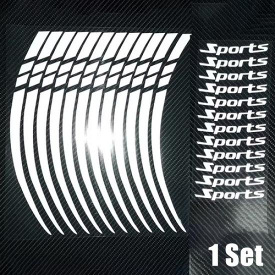 12x Car Wheel Reflective Sticker Motorcycle Tyre Decal Strip Tape Accessories