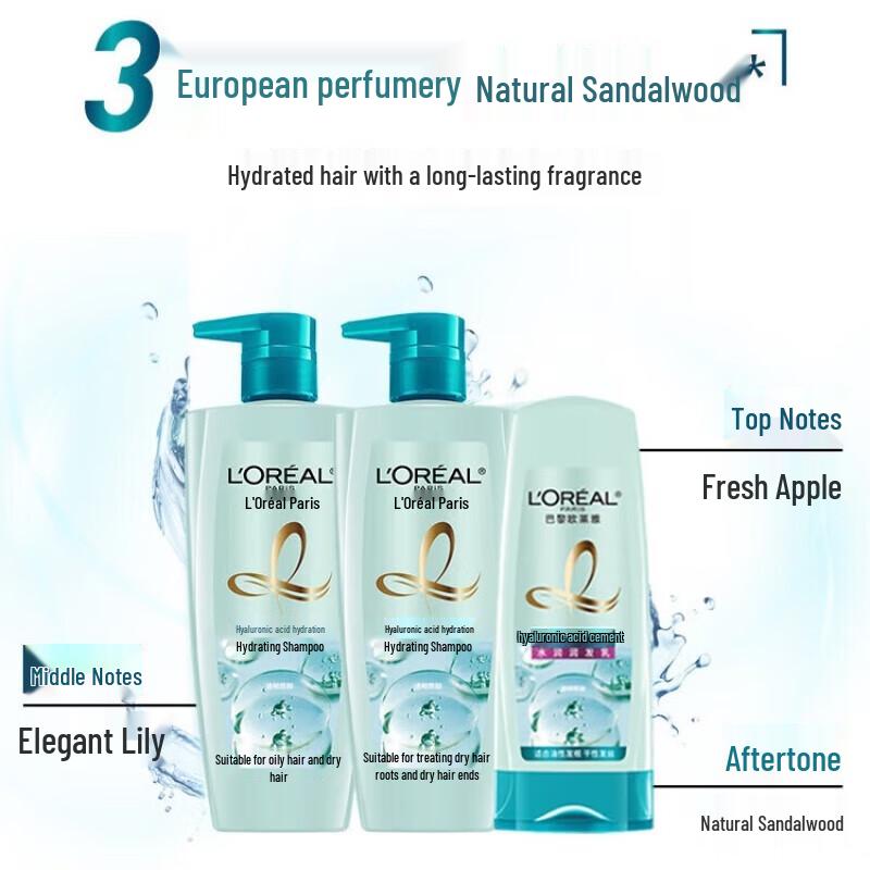 L'Oréal Hyaluronic Acid Hydrating Hair Care Set