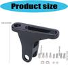 Motorcycle Rear Footrest Bracket Pair Replacement Set with Metal Passenger Peg Mounts and Installation Hardware for Highway 93-23 Models