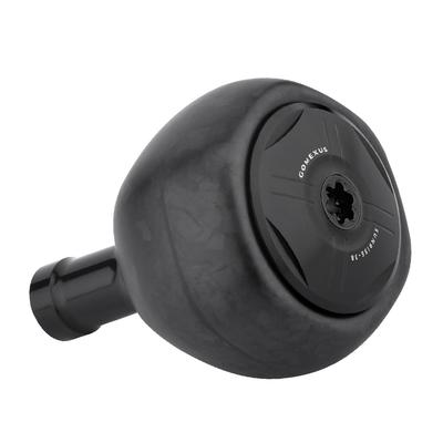Gomexus F38 Reel Handle Knob Forged Carbon Round Knob 38mm Daiwa Type S Shimano Type A Handle Replacement Spinning Reel Bait Reel Compatible with Sea