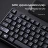 Silent Black USB Wired Keyboard & Mouse Set for Office and Gaming - Comfortable for Desktop & Laptop