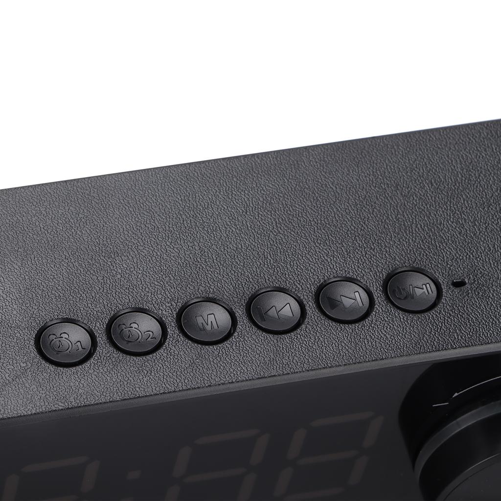 B126 Clock Speaker Multifunctional Portable Alarm Clock Radio with LED