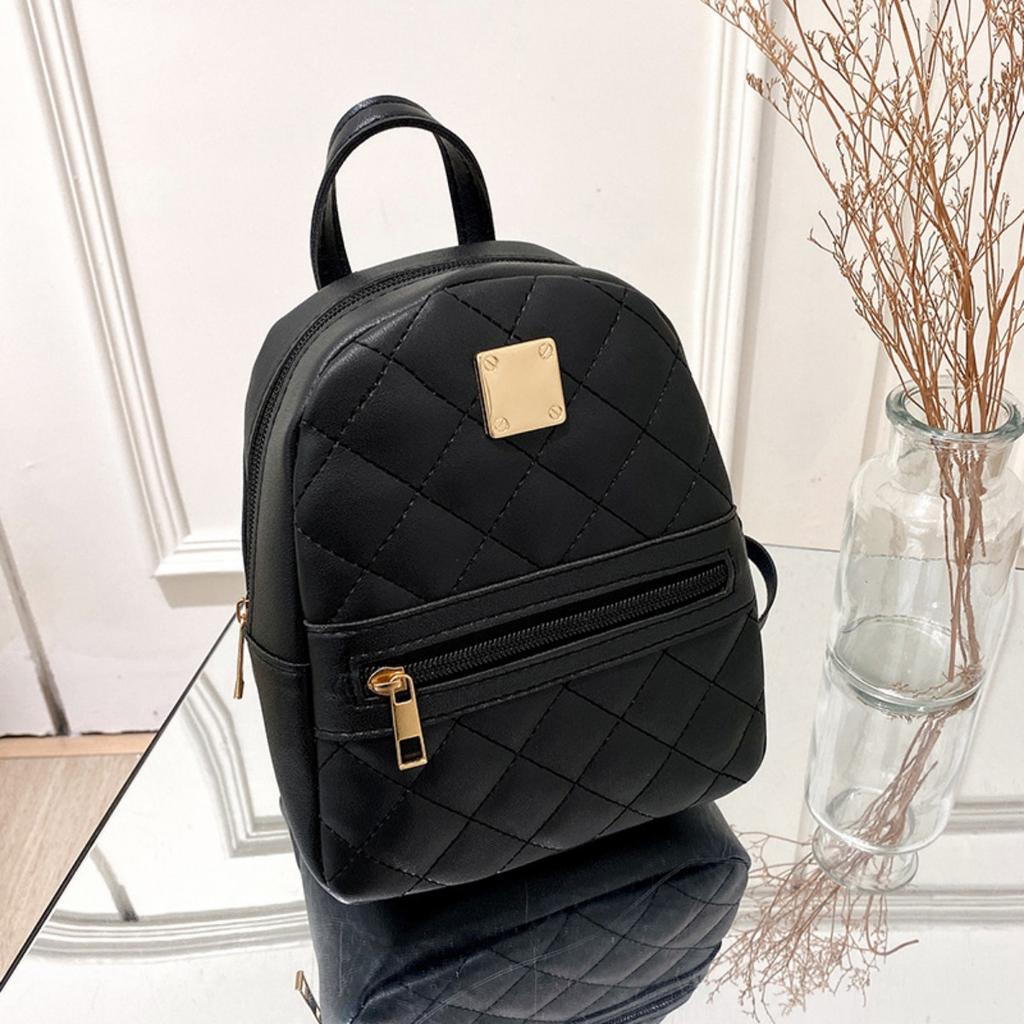 Zaino Donna Monocolore - Leggero con Spallacci Regolabili, Borsa da Viaggio, Grande Capacità Adatta a Vari Abbigliamenti, Borsa a Tracolla