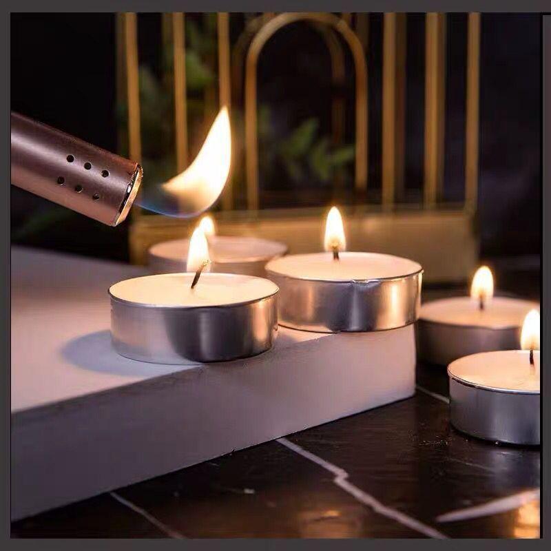 12g 3 Hours 14g 4 Hours No Romantic Picture Tea Wax Aluminum Shell Tea Candle 50 Packs