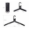 Goods Land [Set of 2] Folding Hangers, Stylish, Foldable, Aluminum, Travel, Camping, Travel, Small, Portable, and Easy To Carry, GD-ORIHAN-2SET-BK-BK