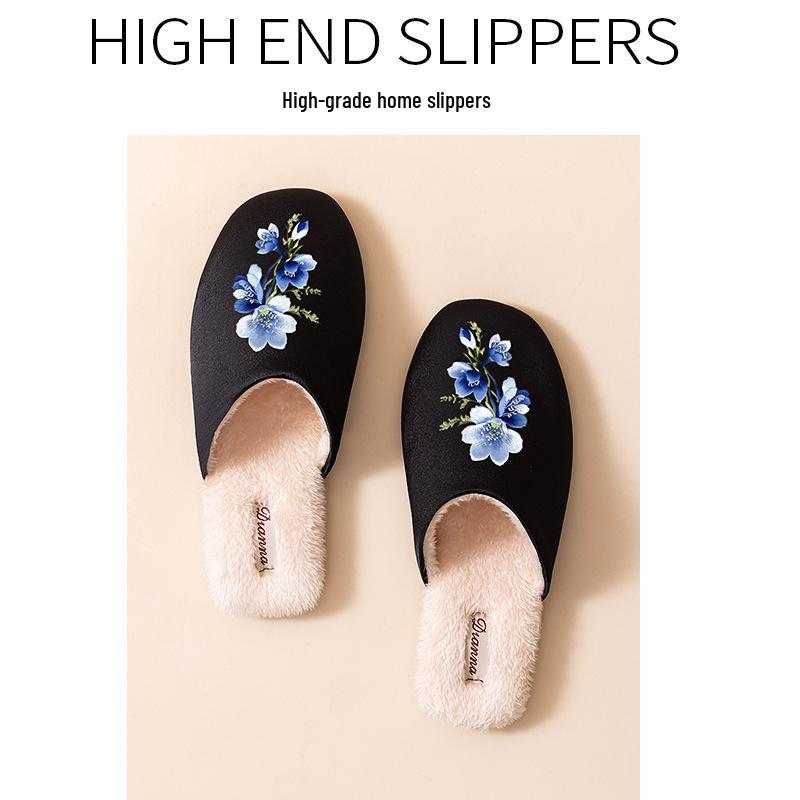 Modische weiche Baumwoll-Hausschuhe für Paare - Leises, hochwertiges Design für den Wintergebrauch im Innenbereich