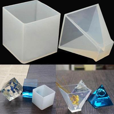 Jewelry Mold Pendant Pyramid Silicone Ornaments Resin Hand Making Tool