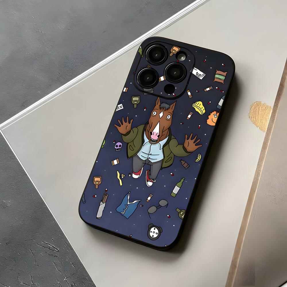 Cartoon B-boJack Horsemans Phone Case For Iphone 15 16 12 14 Se 2020 2022 Direct Selling Pro Max 11 13 Xr X Xs Plus Funda Shell