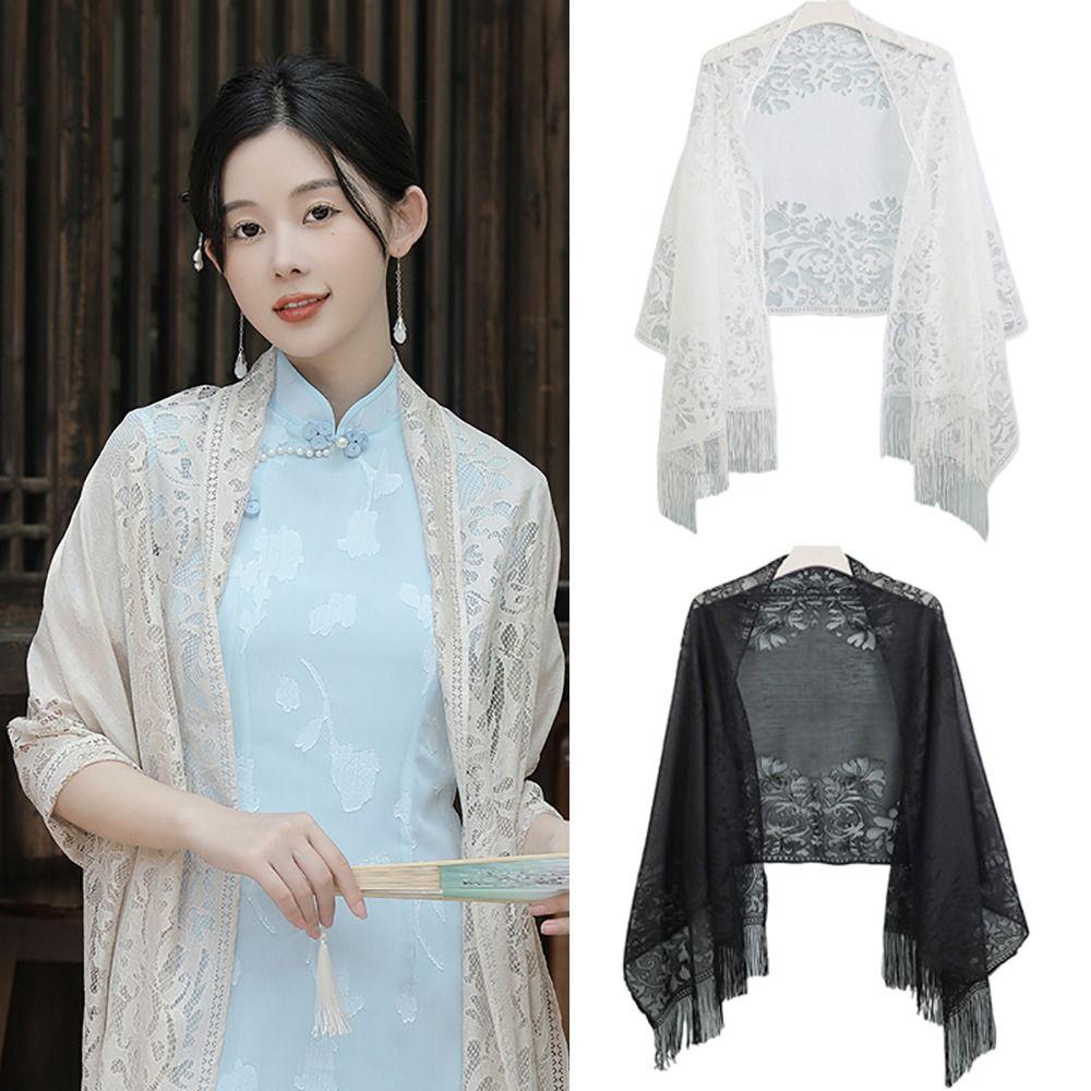 Multicolored Women Shawl With Tassel Wedding Bridal Shawl Wedding Accessories Fashion Scarf  Women