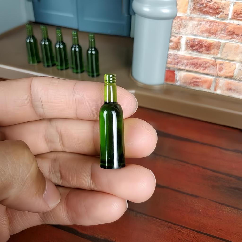Scale Miniature Beer Set of 4 Mini Doll Model Dollhouse DIY Dollhouse Dollhouse Display Props 1/12 Bottles, 8, Colors, Plastic, Accessories, Building,