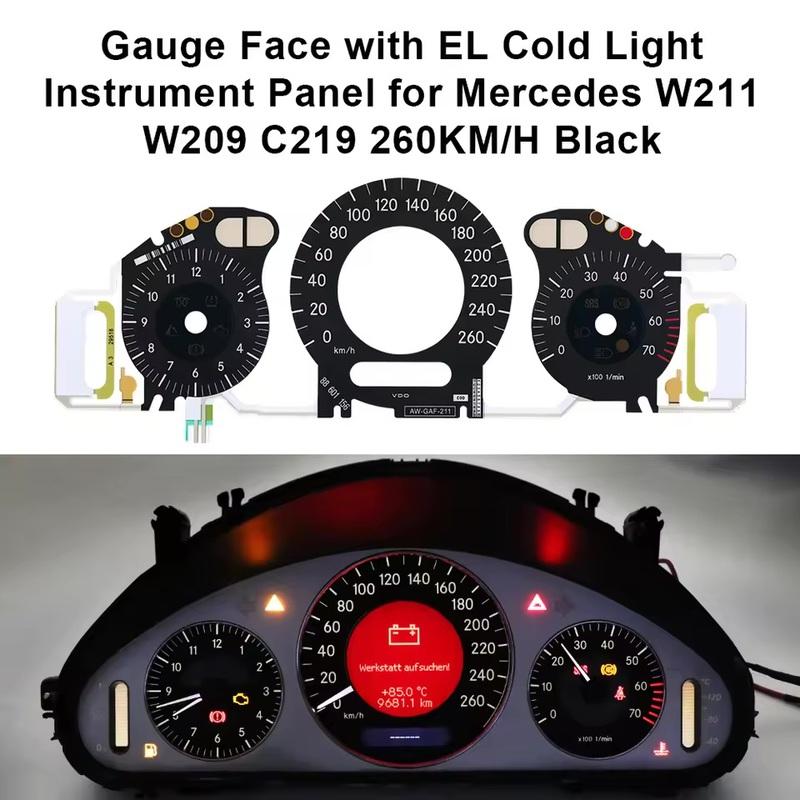 Gauge Face with EL Cold Light