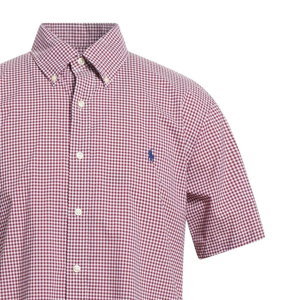 Polo Ralph Lauren SS25 Plaid Pony Embroidered Single-Breasted Short Sleeve Shirt Men Shirts 710843662-004