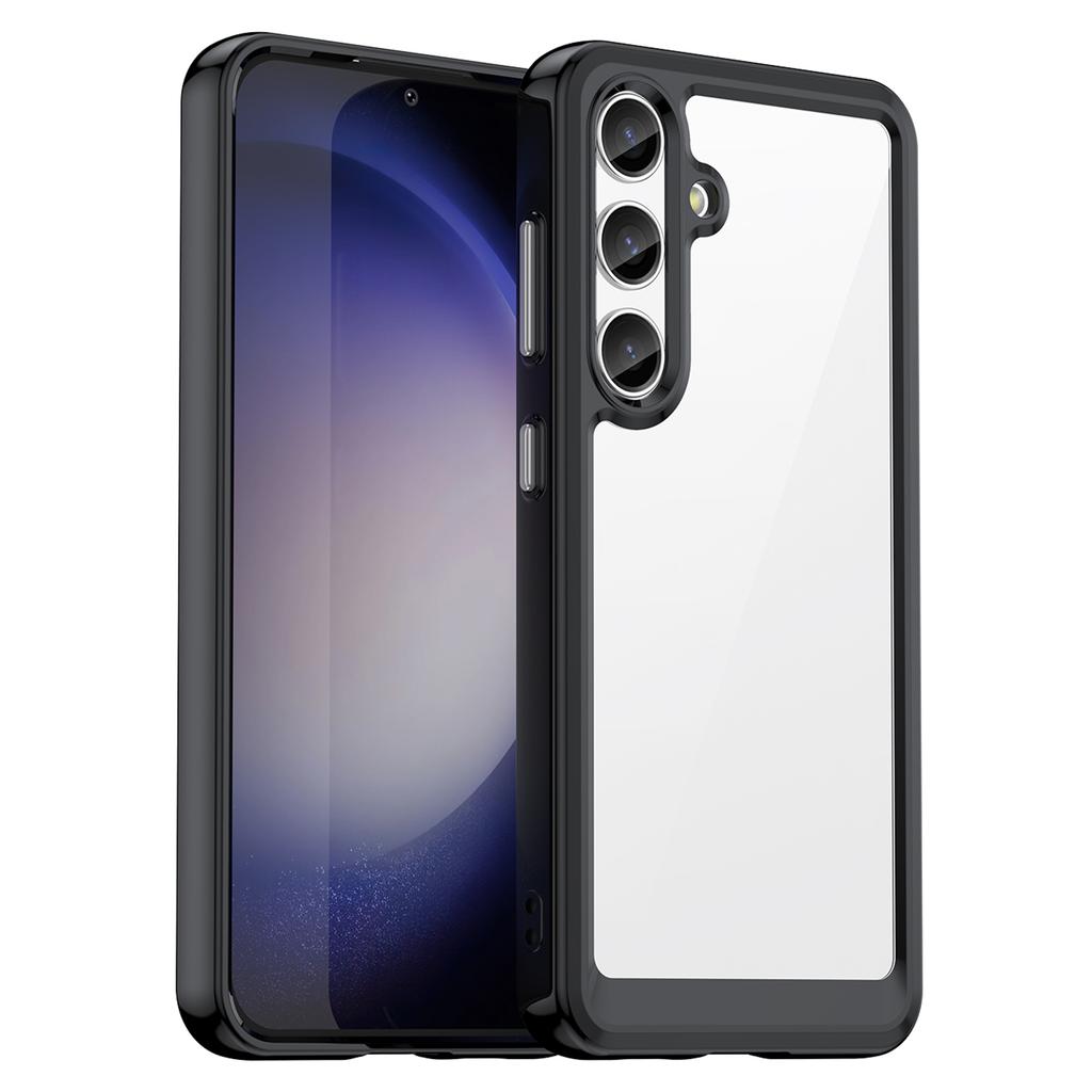 Para Capa Samsung Galaxy S24 TPU+Acrílico Anti-riscos Capa Traseira para Celular