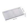 Silicone Bathroom Tray, 2 Pcs 8" X 4" Soap Dispenser Tray Jewelry Organizer Dish for Restroom, Dresser, Counter, for Jewelry