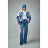 VIONA Jeans Women Wide Leg Pants Vintage Trousers High Waist Multiple Buttons Distressed Washed Female Streetwear Denims Floor Length