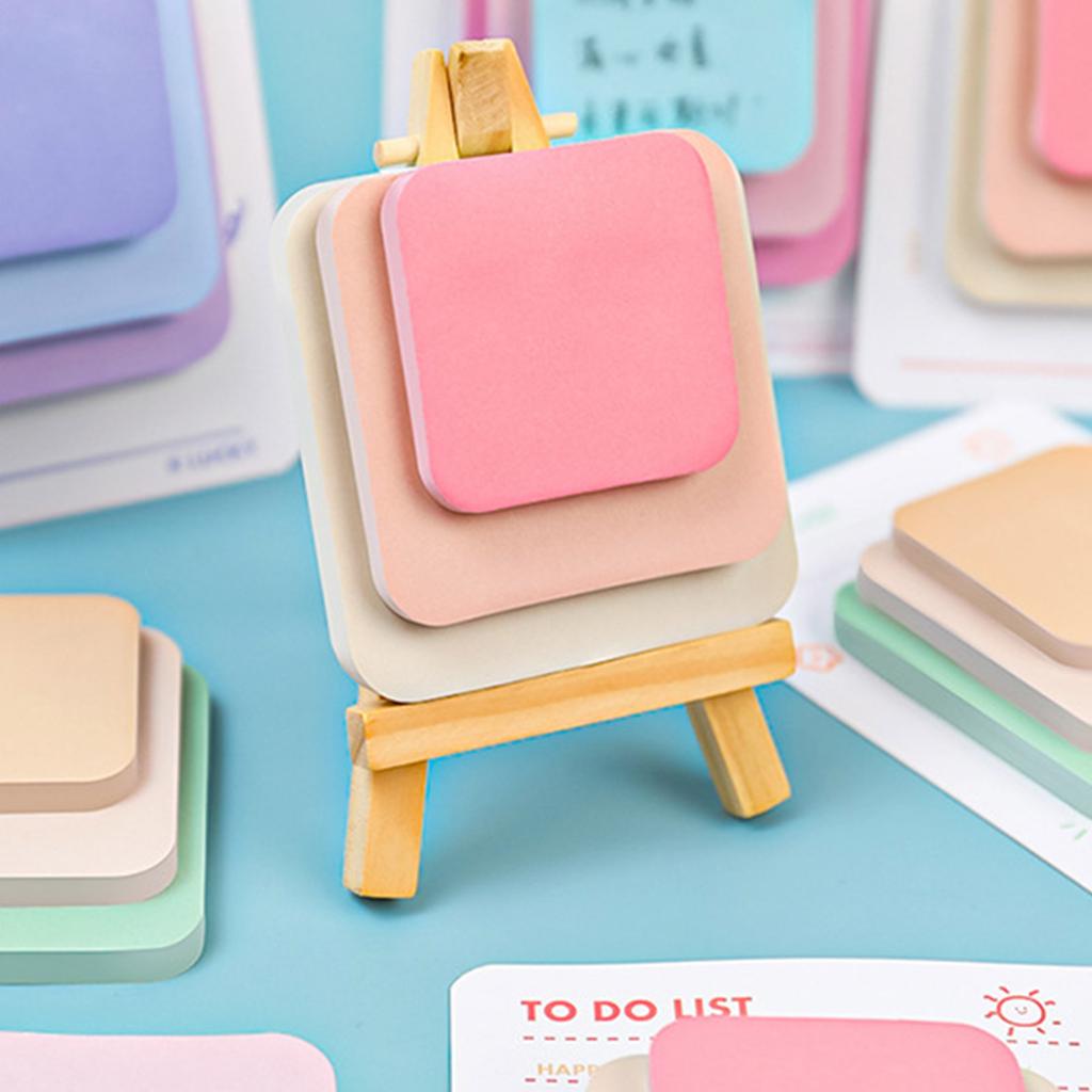 Self-Adhesive Memos Pad Colorful Notepads Aesthetic Sticky Note Lovely Sticky Notes School Office Supplies