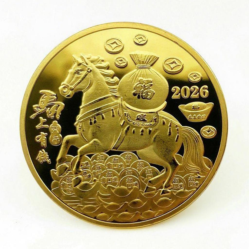Chinese New Year Horse Coin Year Of The Horse Coin For Collectors Collection Display Collecting For Kids Women Decor Home Art