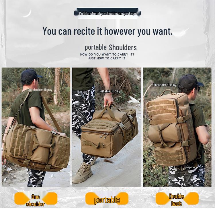 Diwu Zongdui Outdoor Backpack Handbag for Mountaineering, Travel, and Single Shoulder Use