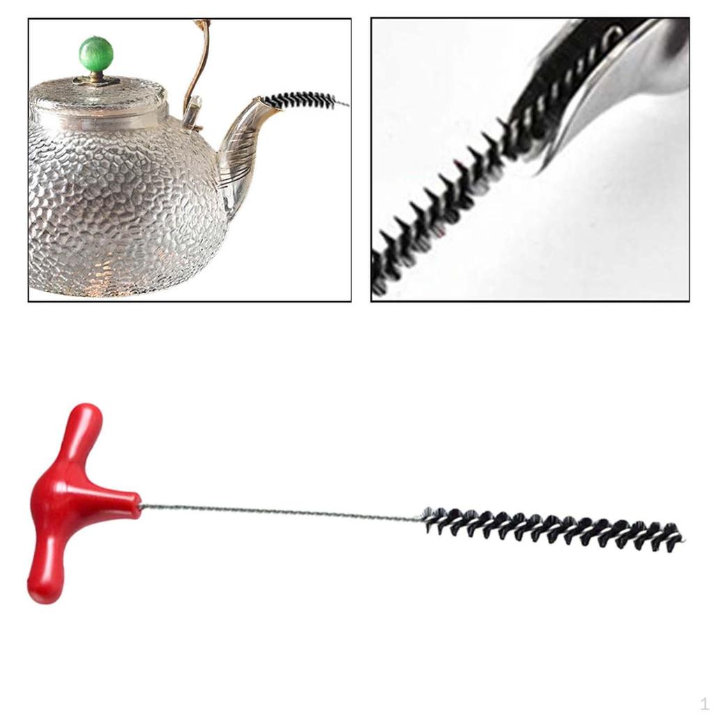 Coffee Steam Wand Tip Cleaning Brush 2.8inch Long 7.5mm Fiber Bristle Versatile for Glass Tubes