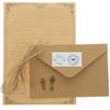 2Sets Vintage Envelope and Letter Paper Kit Thick Writing Paper Set Creative Stationery Supplies for Notebook Insert