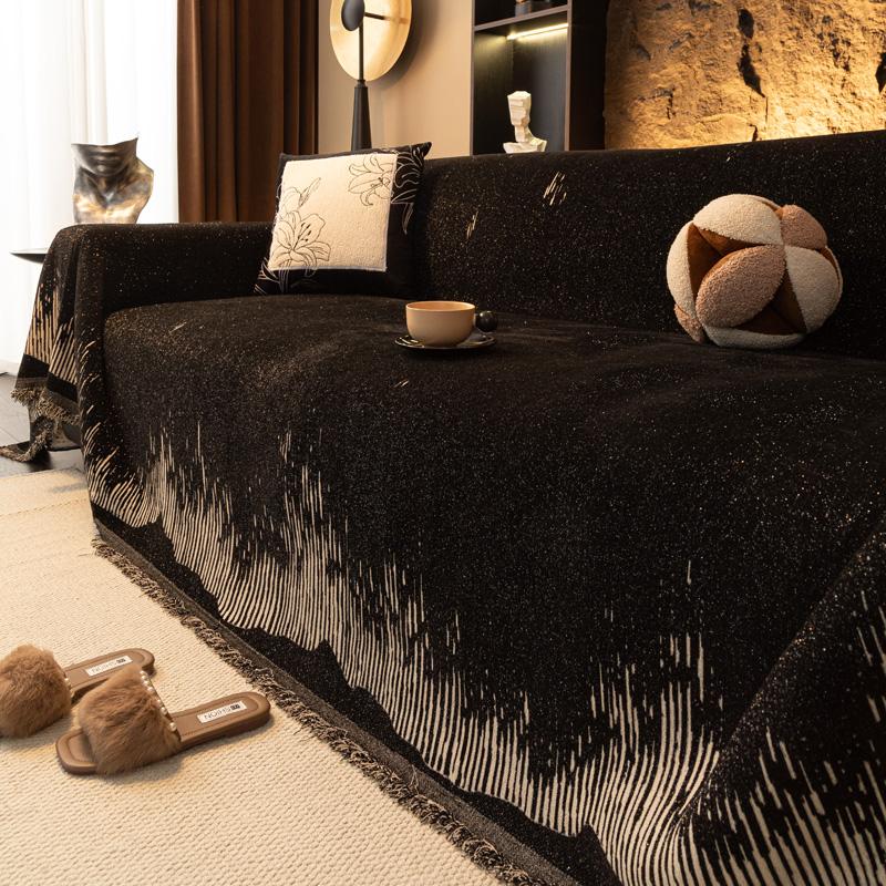 Chenille Simple Sofa Towel Four Seasons Universal Sofa Towel Non-slip Printing Couch Blanket All Inclusive Cover Cloth Towel