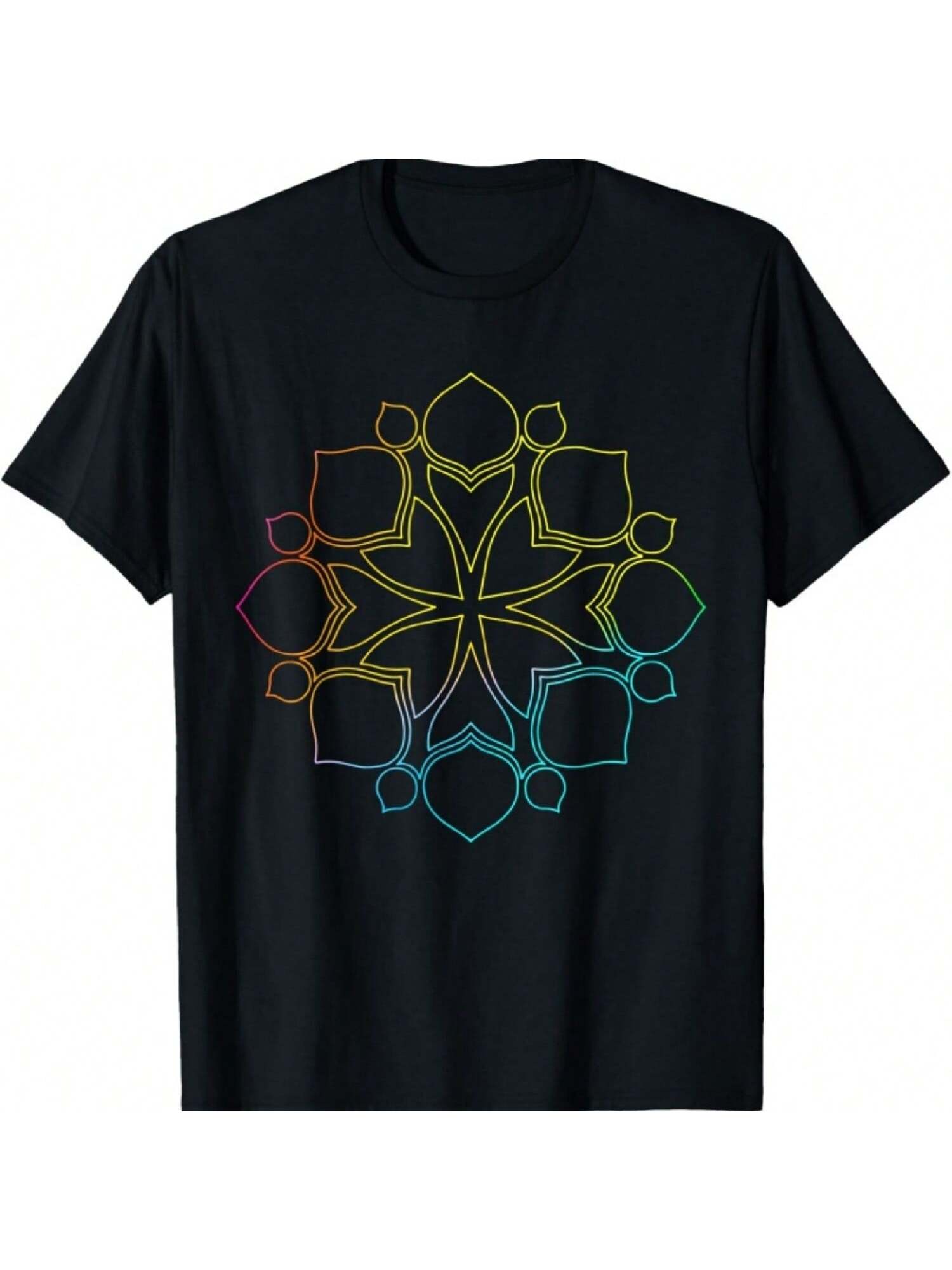 Mandala Wisdom Meditation Rainbow T-Shirt S разноцветный