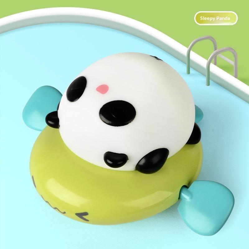 Wind-Up Pig Pull String Bath Toys, Baby Kids Water Fun Swimming Pool Floating Squeeze & Spray Animal Water Toys For Kids