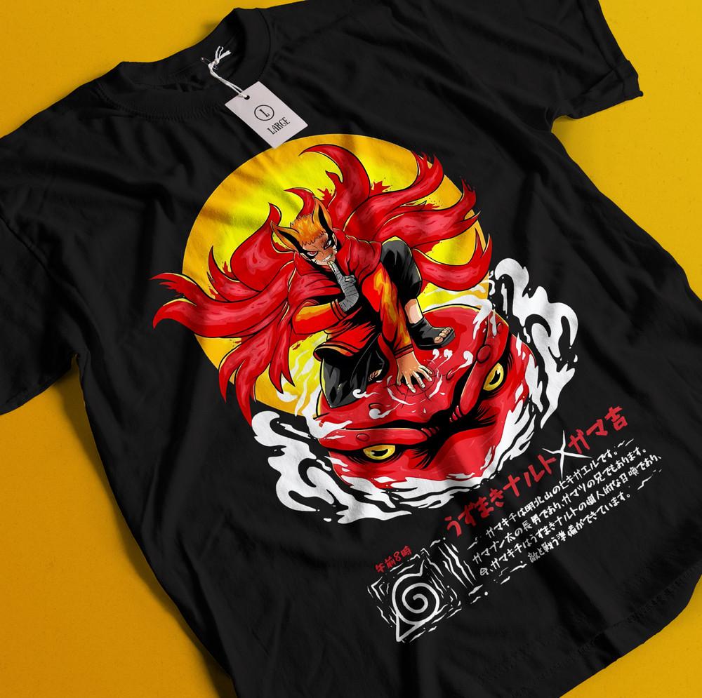 

Футболка Наруто Итачи Футболка Джирайя Футболка Мадара Какаши Хината Курама Аниме Футболка 2XL