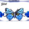 Women Adjustable Friendship Bracelet 1/2/5/10Pcs Blue Woven Braided Rope Knot