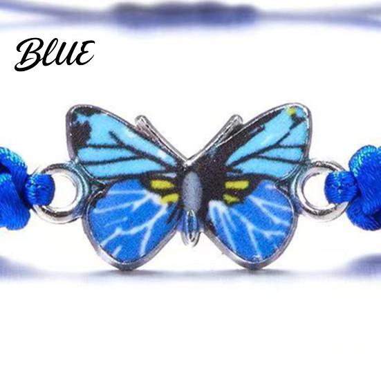 Women Adjustable Friendship Bracelet 1/2/5/10Pcs Blue Woven Braided Rope Knot