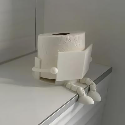 3D Printed Decorative Toilet Paper Roll Holder Double Tiers New Ornament Design In Plastic Partner with Tissue