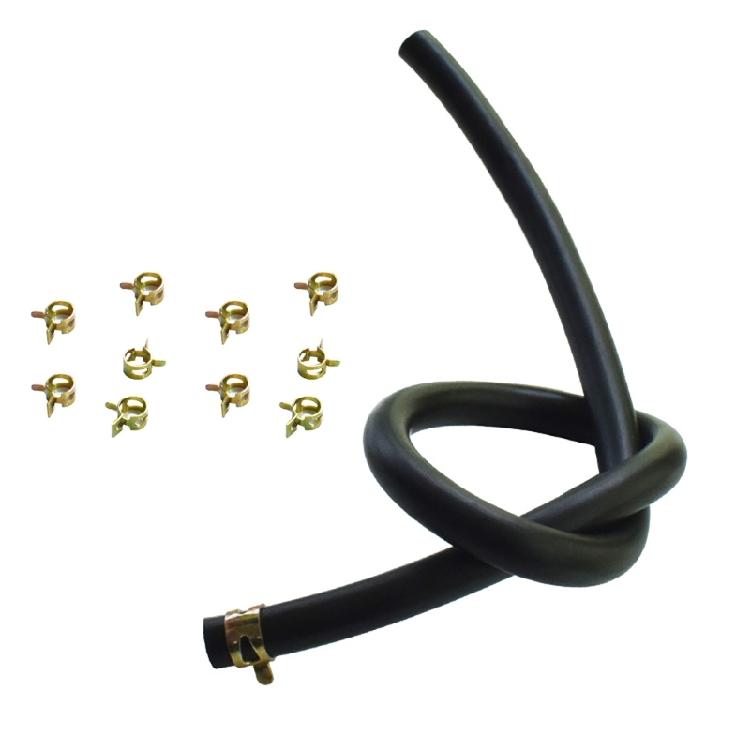 Manguera de Combustible con 10 Abrazaderas Diámetro Interior 7mm Manguera de Gas para Fuera de Borda Resistente a la Corrosión para Sistemas de Combustible de Coche Motocicleta Barco
