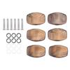 6PCS Plastic Material Tuning Peg Buttons Replacement Tuner Buttons  For Guitar Maintenance