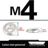 Galvanized Bowl-Shaped Fish Eye Washer for Self-Tapping and Drywall Screws (M4/M5/M6)
