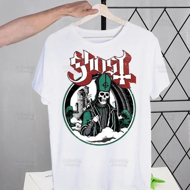 Ghost Band Hard Rock Band Harajuku Men's Tshirt Unisex Short Sleeve T Shirt Casual Ghost B.C. Heavy Metal T-shirt Male Tops