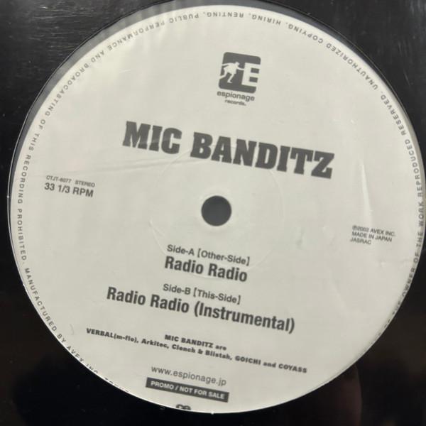 

12inch Record MIC BANDITZ Radio Radio CTJT6077 Espionage Reco Japan Rap HipHopRB Used