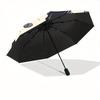 1pc Dino World Automatic Open/Close Umbrella with One-Touch Button, Compact Folding Canopy, Sturdy 8-Rib Windproof Design -141