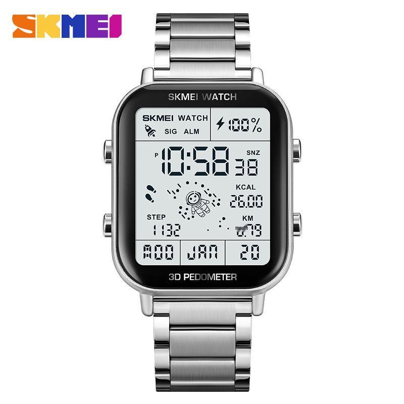 Skmei Men s Multifunctional Sports Watch with Pedometer, Waterproof, Electronic Display, and Calorie Calculator
