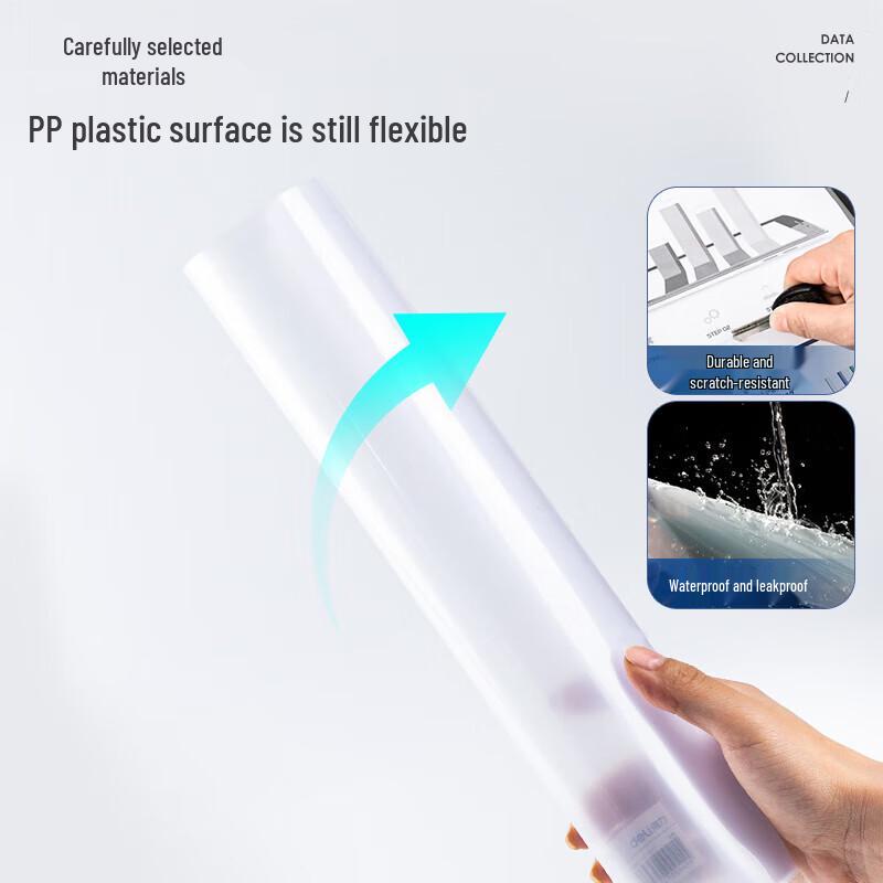 Deli A4 Transparent Slide Binder Report Folder