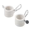 2 Pcs Rotating Flag Clips For 1 Inch Flagpoles PVC Material With Anti Wrap Feature For Home Garden Office And School