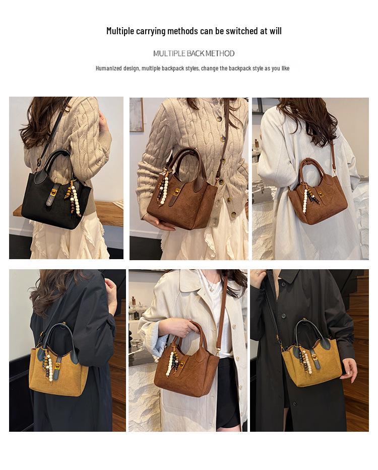 Korean-Style Women's Large Capacity Crossbody Tote Bag, Unique Design 2025